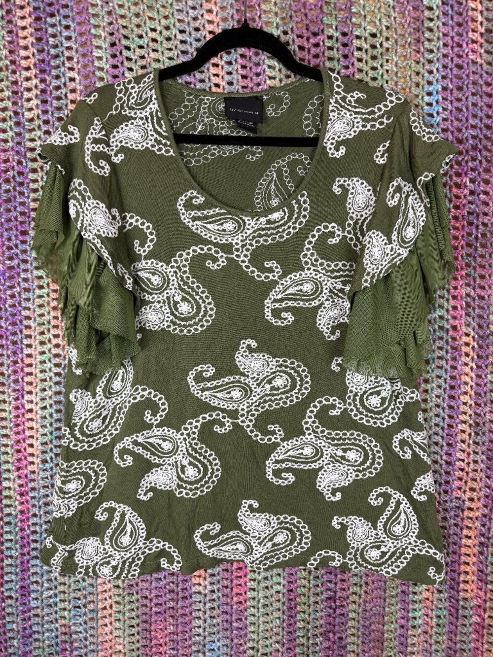 Liv Los Angeles Embroidered Blouse (Size L)